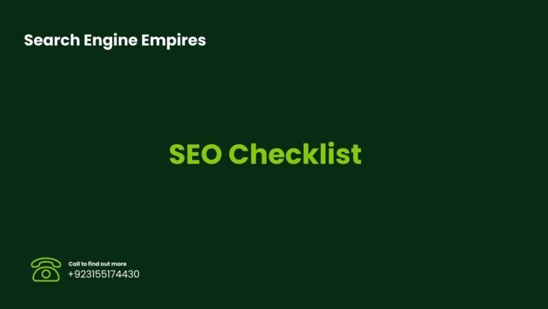 The Complete SEO Checklist For 2026 Beginners to Advance Guide