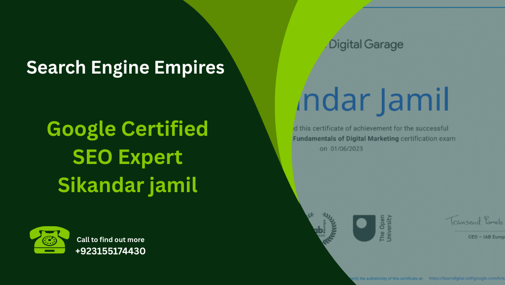 Google Certified SEO Expert Sikandar jamil